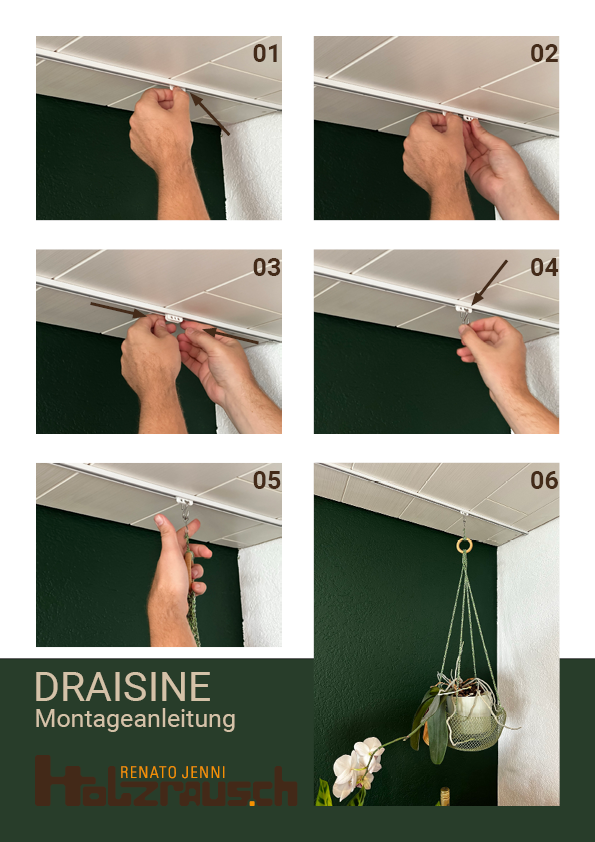 DRAISINE Schwerlast-Vorhanggleiter Set 10 Stk.